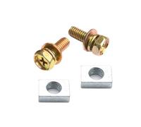 Kit di 4 bulloni e dadi terminali for batteria scooter M5x10mm universali for tutte le comuni batterie da 4 e 5 ore