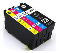 Kit di 4 Cartucce XL Compatibili con Epson T3591 T3592 T3593 T3594 (T3596) REMAN