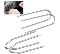 Kit di 4 Chiavi per Sblocco dell'Autoradio, Attrezzi Chiave Rimozione Stereo Auto Radio Rimozione Key Universale per Veicoli per Rimozione Sblocco Smontaggio Acciaio Inossidabile di Alta Qualità