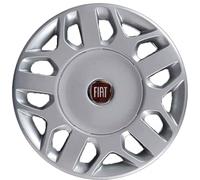 Kit di 4 copricerchi adattabili - per FIAT MULTIPLA Restyling modello 2004 (LOGO ROSSO) - diametro 15" - non originali