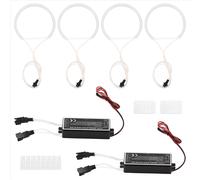 Kit di 4 fari bianchi CCFL LED Angel Eyes con anello Halo DRL, indicatori di direzione, per BMW E36 E46 E39 E38