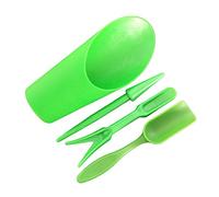 Kit di 4 fioriere da giardino con paletta, paletta, secchio per bonsai, strumento di perforazione