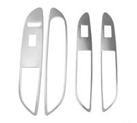 Kit di 4 modanature interne per auto, per finestrini dell'auto, per Opel Mokka, modelli dal 2013 al 2016, finitura in acciaio inox