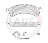 A.B.S. Kit pastiglie freni 37638 per IVECO AC