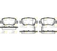 Kit di 4 pastiglie freno posteriori per TOYOTA AURIS (_E18_)