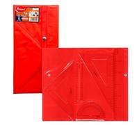 Kit di 4 pezze scolari trasparenti Technic per geometria Maped