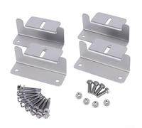 Kit di 4 supporti in alluminio per pannello solare a Z, per un uso efficiente su camper e barche