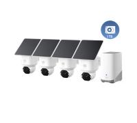 Kit di 4 telecamere eufy Security SoloCam E42 (HomeBase S380)+disco rigido da 1 TB
