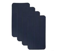 Kit di 4 toppe di sicurezza per piscina, kit di riparazione di sicurezza per piscina, autoadesive, in rete, per copertura della piscina, 10 x 20 cm (blu)