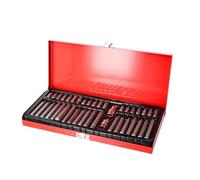 Kit di 40 punte a bussola esagonale Torx a stella con attacco da 1/2 pollice e 3/8 pollice, set di utensili a percussione per riparazione con custodia Utensile per Cuscinetti e Boccole Estrattore