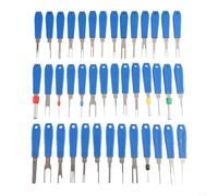 Kit di 41 attrezzi per lo smontaggio dei terminali per la riparazione del cablaggio compatibile con auto moto ed elettronica (blu)