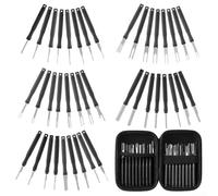 Kit di 41 attrezzi per rimozione connettori auto, con custodia protettiva, colore nero