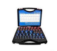 Kit di 44 calibri per dadi e bulloni per identificazione precisa delle dimensioni della filettatura SAE e metrica, con scatola organizzata per un facile accesso