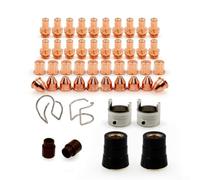 Kit di 48 pezzi di materiali di consumo per torcia al plasma compatibile con Eastwood Cut 60A e CB70 - Include elettrodo PR0063, ugello PD0088-12, anello Swirl PE0007, copertura PC0032