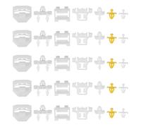Kit Di 5 Clip Di Rivestimento Laterale Compatibili Con La Serie 190 W201 190E 190D OEM:A0069883578 0019885081 Elementi Di Fissaggio For Strisce Di Rivestimento Laterale Della Portiera