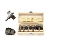 KIT DI 5 FRESE A TAZZA HSS DENTI IN METALLO DURO DA 18 30 32 35 55MM PER MURO