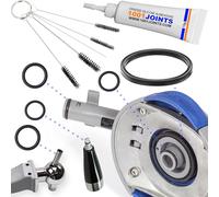 Kit di 5 guarnizioni di tenuta per PerfeCTDRAFT HD3720 HD3620 HD3610 HD3600 compatibile con beccuccio e rubinetto per birra, kit di pulizia 5 mini spazzola + grasso alimentare