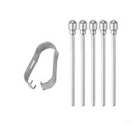 Kit di 5 pennini in metallo per Samsung Tab S11 e S11 Ultra Stylus Penne che supportano schizzi reattivi e attività di scrittura controllata (5 pezzi n. 2 in metallo)