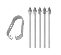 Kit di 5 punte di ricambio in metallo per Samsung Tab S11 e S11 Ultra Digital Penne che supportano l'esperienza touch reattiva (5 pezzi n. 1 metallo)