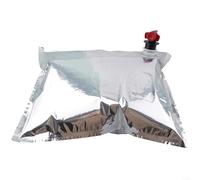 Kit di 5 sacchetti di ricambio per dispenser di vino e succhi di frutta, con rubinetto a farfalla e barriera all'ossigeno per una conservazione prolungata, 5 litri ciascuno