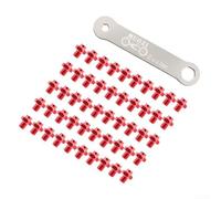 Kit di 50 perni per pedali della bicicletta, in acciaio inox, antiscivolo, con chiave a fiore di prugna per una vestibilità sicura (7)