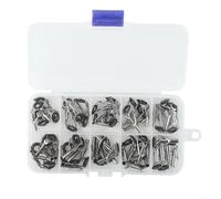 Kit di 50 pezzi di ricambio per canne da pesca con anelli in ceramica per canne da pesca con inserti da 1,6 mm a 3,8 mm (nuovo stile)