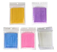Kit di 500 micro pennelli di precisione per ciglia e sopracciglia, pennelli per ciglia, bobine per ciglia, pennelli per ciglia e bobine per ciglia e bobine per extension e ritocchi professionali