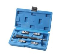 Kit di 6 alesatori per la pulizia dei sedili dei combustibili in acciaio, strumento ad alta durata per un'efficace manutenzione di riparazione automobilistica strumento per la pulizia del sedile