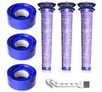 Kit di 6 filtri di ricambio per aspirapolvere compatibili con aspirapolvere Dyson V7 Animal V8 Animal V8 Absolute SV10 SV11 Cordless Vacuum, 3 prefiltri e 3 filtri post, sostituisce i pezzi n.