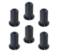 Kit di 6 passacavi in gomma da parete con boccola protettiva per router Ethernet Copertura del foro passante per installazione facile kit di instradamento dei cavi passano attraverso la copertura dei