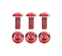 Kit di 6 viti per disco neatt inox m5x10 mm rosso