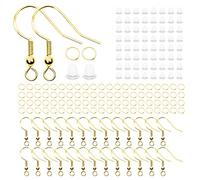 Kit di 600 orecchini placcati in argento 925, orecchini fatti a mano, accessori per orecchini, orecchini e accessori (oro)