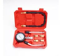 Kit di 7 manometri cilindrici con M10 per adattatori M14 da 18 mm per test di compressione del motore a benzina, doppia scala 0-300 Psi e letture da 0-20 KPA, costruzione in ferro placcato rame