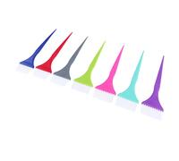 Kit di 7 pennelli colorati per tinture per capelli, manico lungo, pennelli professionali fai da te per risultati di tintura perfetti e look affascinante