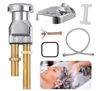 Kit di 7 pezzi con interruttore sottovuoto per shampoo, tubo trasversale, piastra di ricezione, kit rubinetto shampoo, parti di ricambio per lavello da salone che impediscono la pressione di riflusso