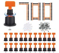 Kit Di 700 Livellatori Cunei Autolivellanti Per Piastrelle Riutilizzabili Con 300 Distanziatori Per Piastrelle 2 mm 100 Distanziatori Per Piastrelle 3 mm e 2 Chiavi Speciali Per La Posa Di Piastrelle
