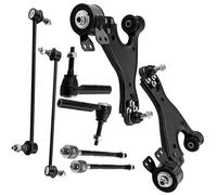 Kit di 8 bracci di controllo delle sospensioni anteriori inferiori compatibili con Saturn Outlook 2007-2010 K750155 K621232 K621231, barra di bilanciamento del braccio oscillante, tiranti dello sterzo