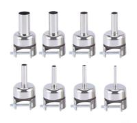 Kit di 8 ugelli per aria calda, dimensioni variabili da 3 mm a 12 mm | Compatibile con i modelli 850, 850A, 852, 852D, 852D+, per un'aggiunta versatile di toolkit, fissaggio sicuro