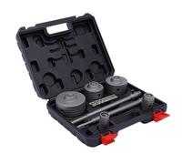 Kit di 9 pezzi con sega a tazza da 30/40/68/80/100mm con sega a tazza per calcestruzzo, corone per trapano a secco, sega per fori centrali, Arbor e bit pilota