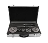 Kit di 9 seghe a tazza per calcestruzzo, 30, 40, 65, 80 e 100 mm, con gambo SDS Plus e SDS Max, per fori di apertura di mattoni, piastrelle, mattoni, cemento, pietra, muratura, set di punte da trapa