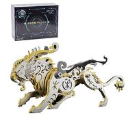 Kit di 92 puzzle in metallo 3D a forma di tigre, assemblaggio fai da te, stile steampunk, meccanico, antica bestia cinese, tigre Bi'an, decorazioni creative per scrivania per ufficio e casa