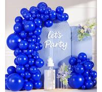 Kit di 99 palloncini blu reale per ghirlande, palloncini in lattice da 45/30/25/10/12 cm, per compleanni, matrimoni, lauree 2026 e baby shower