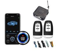 Kit Di Accensione Antifurto - Sistema Di Avvio A Spinta Passivo Senza Chiave, Auto A Pulsante A Distanza Allarme Del Telefono Cellulare Senza Fili Sistema Di Auto Antifurto Intelligente P