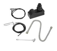 Kit di accensione per braciere, chiave valvola del gas da 20,3 cm, con pulsante a pulsante da 900 mm, cavo di accensione a terra e soffietto da 61 cm (B)