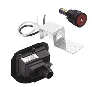 Kit di accensione per griglia a gas di ricambio compatibile con Weber 80462 parti per griglie per barbecue serie Q100 Q120 Q200 Q220 argento resistente al calore facile da installare