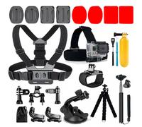 Kit di accessori 20 in 1 per action camera, compatibile con GoPro Hero Session, Xiaomi Yi e altre action camera.