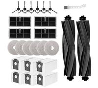 Kit di Accessori Compatibile con Dreame L10s Pro Ultra Heat/L10s Ultra Gen 2/X30 Ultra/MOVA E30 Ultra Robot Aspirapolvere 2 Spazzola Principale 6 Spazzole Laterali 4 Filtro 6 Mop 6 Sacchetti Polve