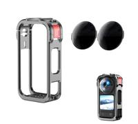 Kit di accessori compatibile con Insta360 X6, gabbia in alluminio con sgancio rapido magnetico e filtro ND16 per protezione dell'obiettivo e video cinematografico