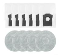 Kit di accessori completo per Cecotec Conga X100 e X100 per X-treme, con 5 panni per la pulizia e 6 sacchetti per la polvere ad alta capacità