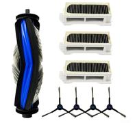 Kit di accessori completo per Ecovacs per Deebot per mini robot aspirapolvere con spazzola a rullo principale, quattro spazzole laterali e tre filtri per ripristinare la potenza di aspirazione e la